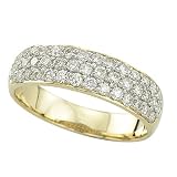 14K Yellow Gold Diamond Wedding/Anniversary Band - 0.75 Ct.