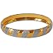 Gold and Rodium Plated Bangle Bracelets Costume Jewelry in Indian-Style 2.5 inches