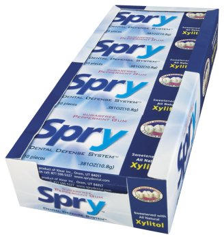 Xlear - Spry Sugar Free Gum Peppermint, 20 boxes BoxES boxes