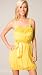 Alice + Olivia Yellow Floral Poof Dress