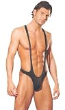 Mens Black Suspender Thong / Mankini.