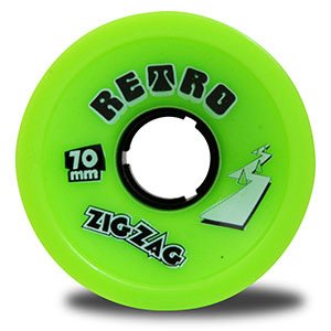 Abec11 Abec 11 Retro 70 80 ZigZags, Lime,Set of 4 - Wheels - Wheels by Abec11