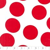 Large Polka Dot Dot White/Red