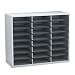 FELLOWES MANUFACTURING / FEL25041 / Literature Organizer, Laminate Shell, 24 Letter Size Compartments, Dove Gray / Sold as 1 EA