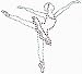 Iron On Crystal Rhinestone Ballerina Transfer [Apparel]