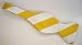 Marlon Garci 100% Silk Self-tie Bow Tie - Old Gold And White Stripe - ...