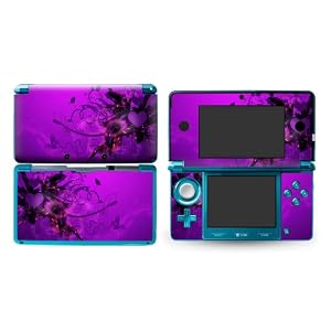 Bundle Monster Nintendo 3ds Vinyl Skin Cover Art Decal Sticker Protector Accessories – Purple Mist