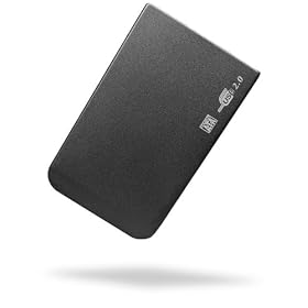 Sunwire USB 2.0 External SATA Enclosure Caddy For 2.5" Laptop Hard Drive - XP/VISTA/WIN-7/MAC - Black