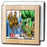Couch Potatoes And Chair Brocolli - 6 Inch Tile Napkin Holder