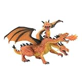 Bullyland 75548 - Drachen mit 3 K&ouml;pfen, orange