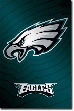 (22x34) Philadelphia Eagles Logo Sports Poster Print