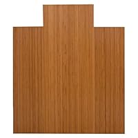 Bamboo RollUp Chair Mat with Lip 44 x 52, 5MM Thick
