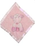 Ellis Baby Blankie Buddies Super Soft 2-in-1 Security Blanket 18x18 Horse W/pink Lovie Banky