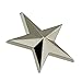 PinMart's Military 3D 5 Point Silver Star Lapel Pin