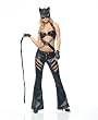 4Pc Bad Kitty Cat Woman'S Costume Set