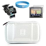 Durable White Candy Case for 4.3 inch GPS Garmin 260W 255W 265W 205W 1690 + Screen...