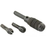 3 Pc Drill Bit Set Pin Vise Chuck Tool for Flex Shaft