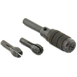 3 Pc Drill Bit Set Pin Vise Chuck Tool for Flex Shaft