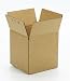 Duck Brand Corrugate Shipping Boxes, 6" x 6" x 6", Brown, 12 Pack (394540)