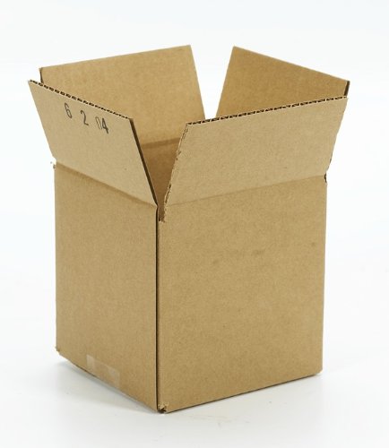 Duck Brand Corrugate Shipping Boxes, 6 x 6 x 6, Brown, 12 Pack (394540)