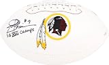 Joe Theismann Autographed Football | Details: Washington Redskins, White, Pro Football, with "SB XVII" Inscription
