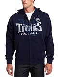 NFL Men's Tennessee Titans Touchback IV Long Sleeve Fullzip Hooded Fleece (Athletic Navy, Medium)