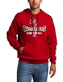 NFL Men's Tampa Bay Buccaneers Critical Victory V Long Sleeve Hooded Fleece Pullover (Bright Cardinal, Small)