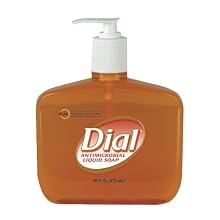 Dial Professional 80790 Liquid Dial Gold Antimicrobial Soap Pump 16 Oz. (Case of 12)