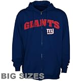 NFL New York Giants Big Sizes Full-Zip Hoodie - Royal Blue (6X)