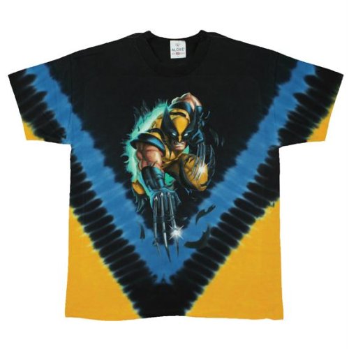  X-Men - Wolverine Rip Out Tie-Dye T-Shirt