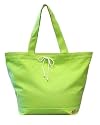 100% Cotton Canvas Shoulder Tote Bag with Tie Closures