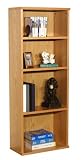 Bookcase, Veneer, 1 thick panels, 62H x 24W x 12D