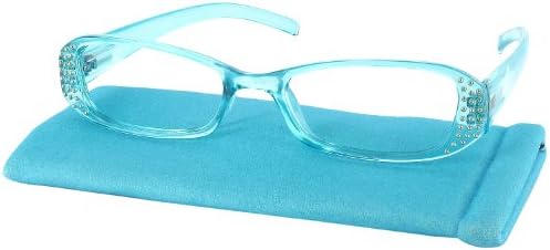 Dolce Single Vision Full Frame Reading Glasses, Blue Curacao, +0.75
