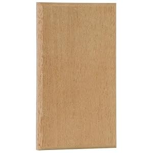 Anigmo W017 Dimwood Wood Plate, Natural Mahogany by 