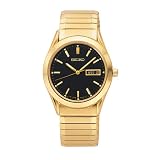 Seiko Mens Seiko Flex Gold-Tone Watch #SGG744 by Seiko