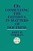 On Consulting the Faithful in Matters of Doctrine