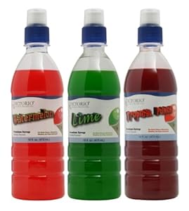 Victorio 3-flavor Pack Shaved Ice/snow Cone Syrups