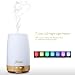 Seneo 100 ml Essential Oil Diffusers for Aromatherapy Ultrasonic Cool Mist Aroma Humidifiers with Auto Shut-off and 7 Color LED Lights for Home Office Bedroom Room