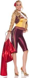 Mystery House Matador Costume, Gold/Burgundy, X-Large