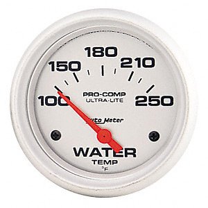 Auto Meter 4337 Ultra-Lite Short Sweep Electrical Water Temperature Gauge