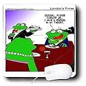 Londons Times Funny Animals Cartoons - Frog Dinner Date Embarrassment - Mouse Pads