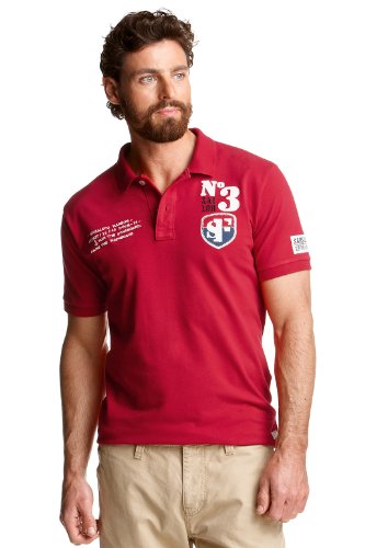 ESPRIT Herren Poloshirt N/A, Piqu&eacute; C30682, Gr. 48 (M), Rot (urban red 670) Preisvergleich