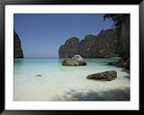 Ao Maya, Ko Phi Phi Leh, Thailand, Southeast Asia Photography Framed Art Poster Print by Joern Simensen, 49x39