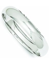 Genuine 14K White Gold High Polished 14.00mm Hinged Bangle 21 Grams Of Gold 100% Satisfaction Guaranteed.