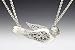 Silver Spoon Double Link Chain Bird Necklace ND