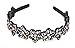 Yeshan Rhinestone and Crystal Beaded Flower Design Plastic Headband, Hairband for girls,Multicolor