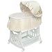 Ecru Waffle Pleated Batiste Convertible Bassinet