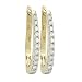 14K Yellow Gold 1/2 ct. Diamond Hoop Earrings