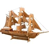 3-D Wooden Puzzle - European Sail Boat Model -Affordable Gift for your Little One! Item #DCHI-WPZ-P049