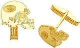 14K Gold NFL San Francisco 49ers Football Helmet Cuff Links